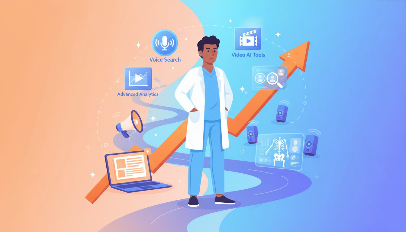 Future of AI technology in chiropractic marketing showing emerging tools and trends