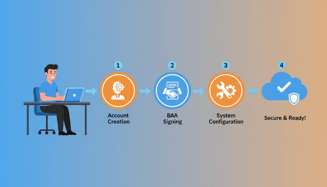 Step by step HIPAA compliant cloud storage setup process for chiropractors