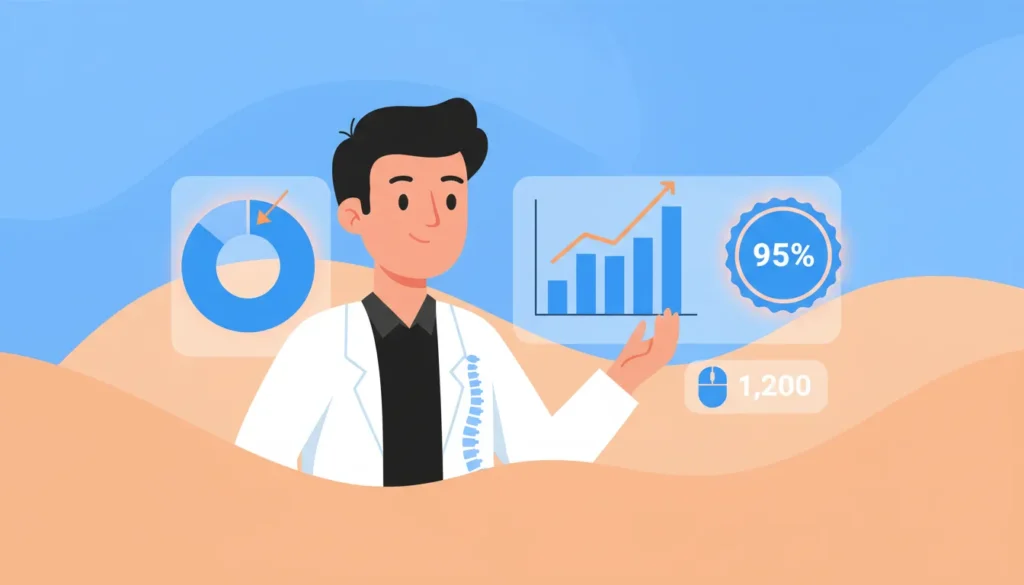 chiropractic Google Post performance metrics and analytics visualization