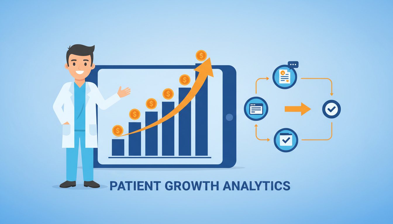 chiropractic blog ROI graph showing patient acquisition growth and revenue increase
