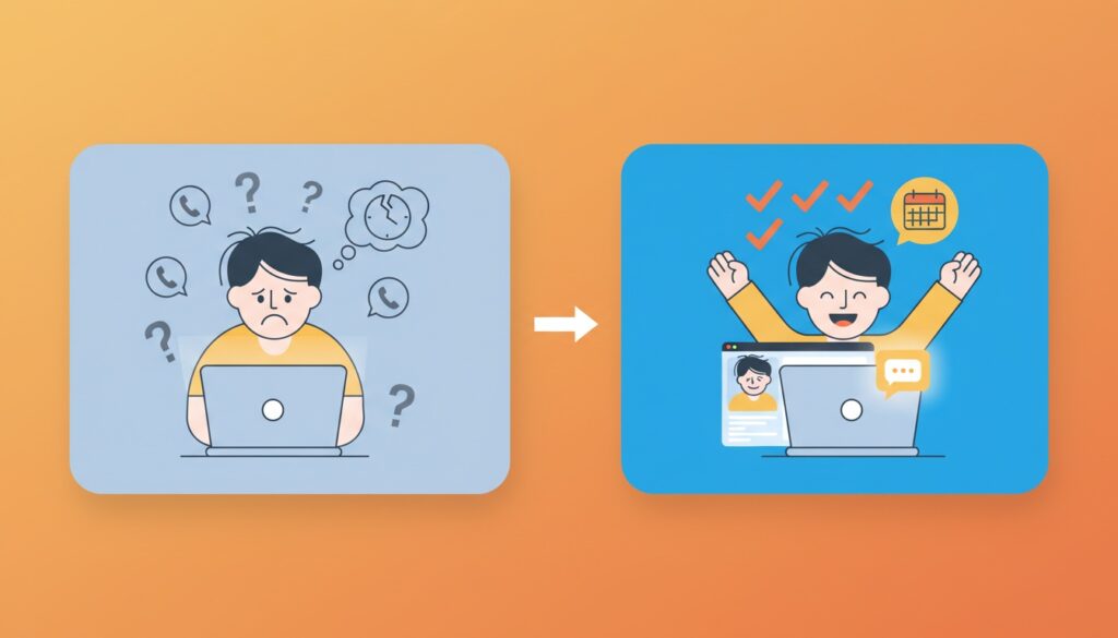 chiropractic practice patient booking transformation from missed opportunities to successful chatbot conversion