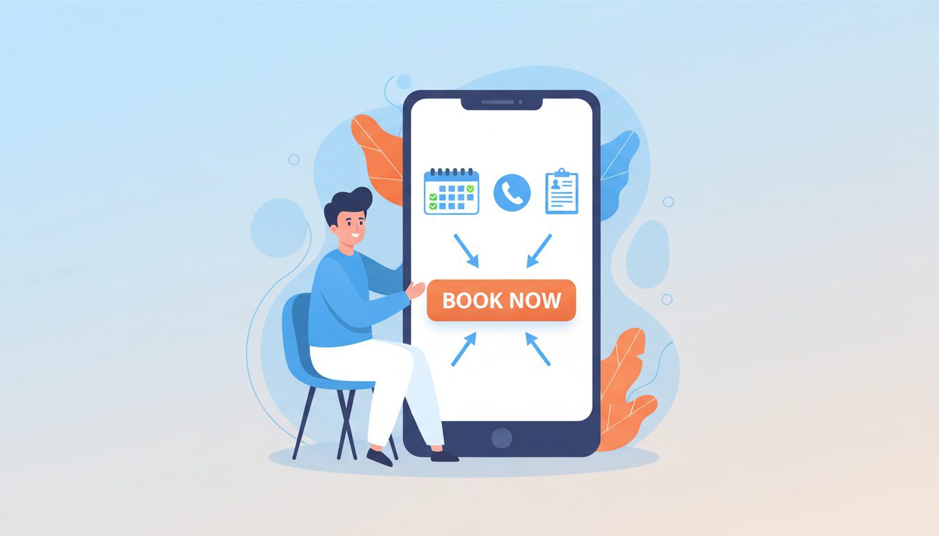 chiropractic website call to action and online booking optimization for conversions