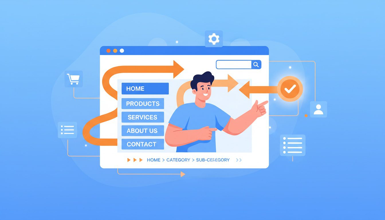 chiropractic website navigation and user experience showing clear menu structure