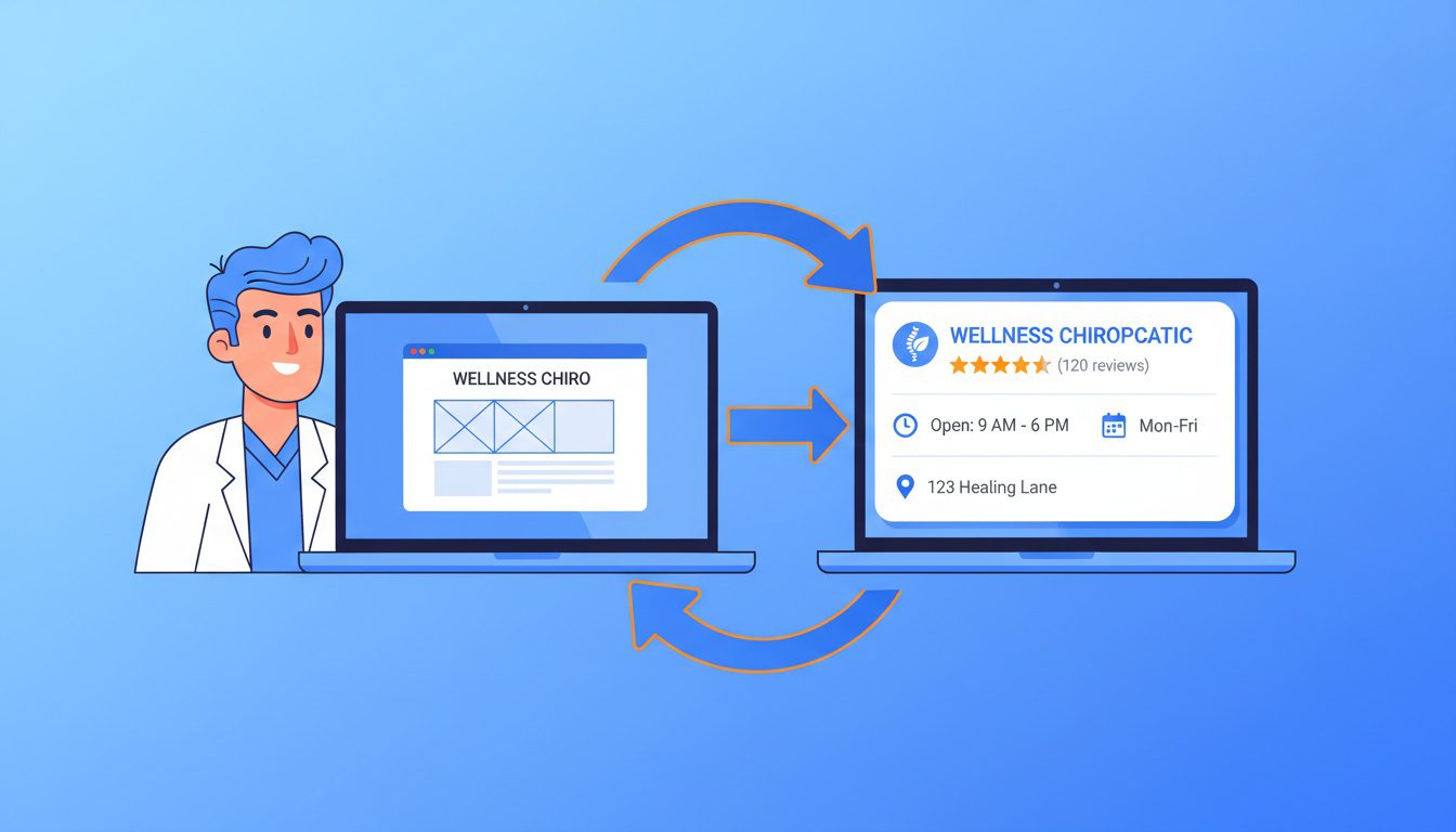 chiropractic website schema markup transforming into Google rich search results