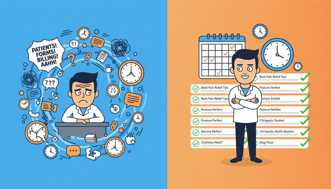 chiropractor time management transformation from overwhelmed to organized blogging schedule