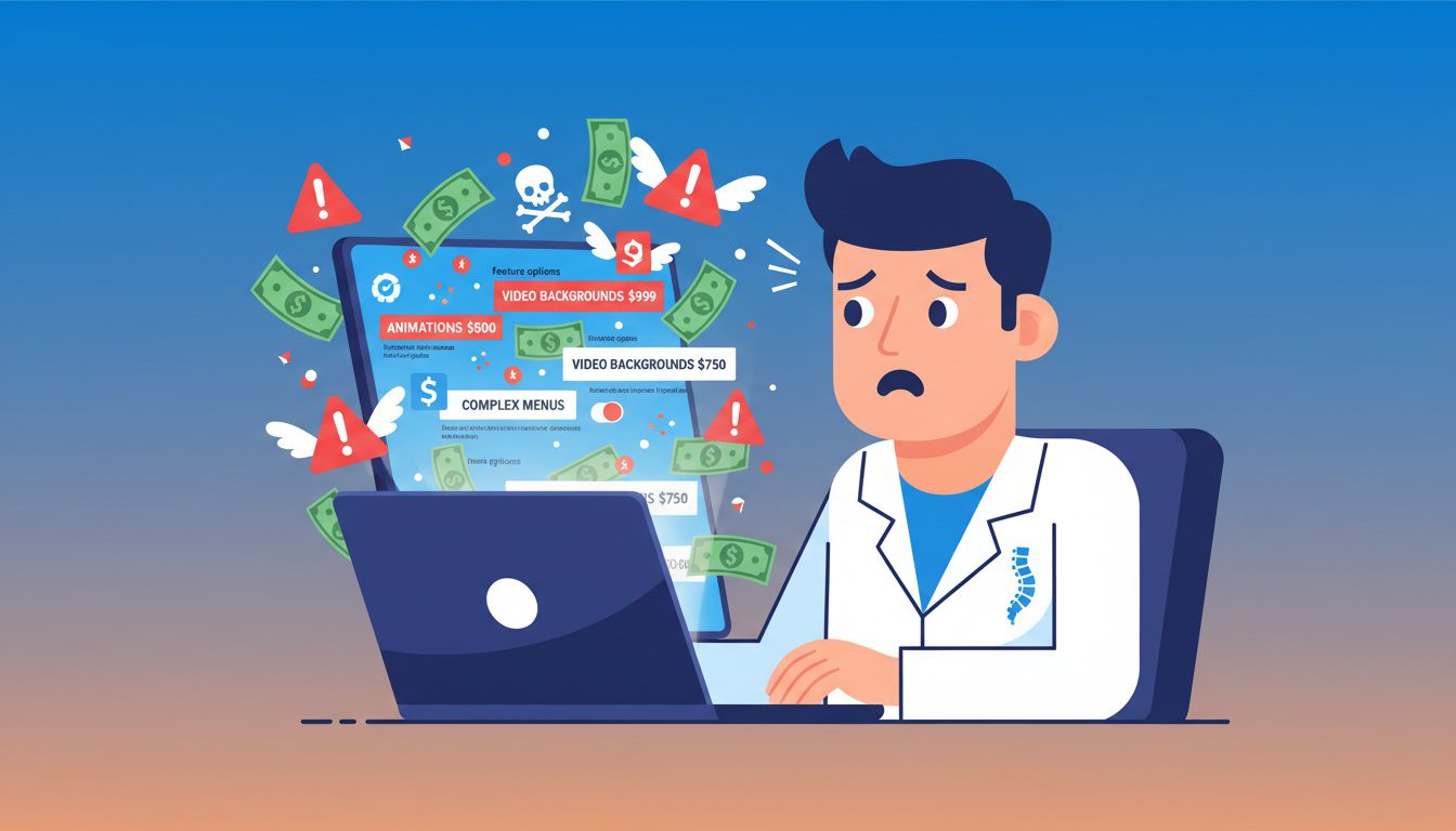 common expensive chiropractic website mistakes that waste money without improving conversions