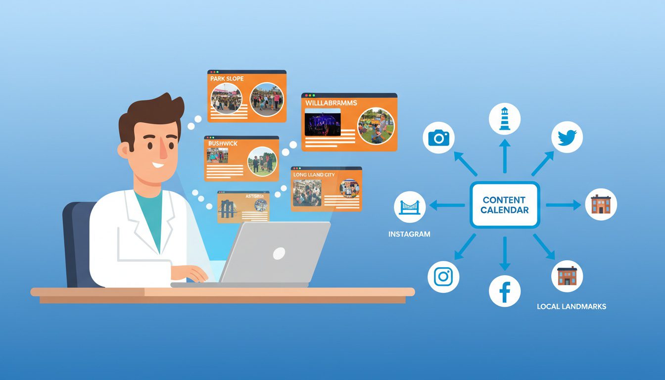 hyperlocal blog content creation workflow for neighborhood-specific chiropractic topics