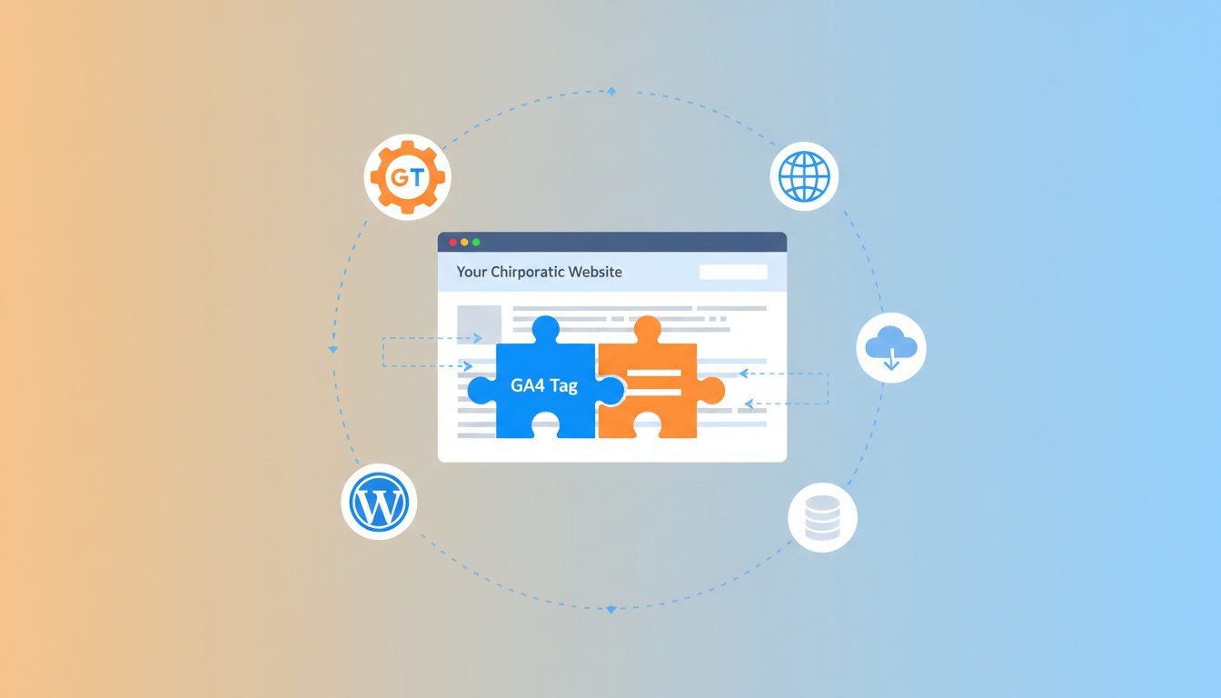 installing Google Analytics 4 tracking code on chiropractic website