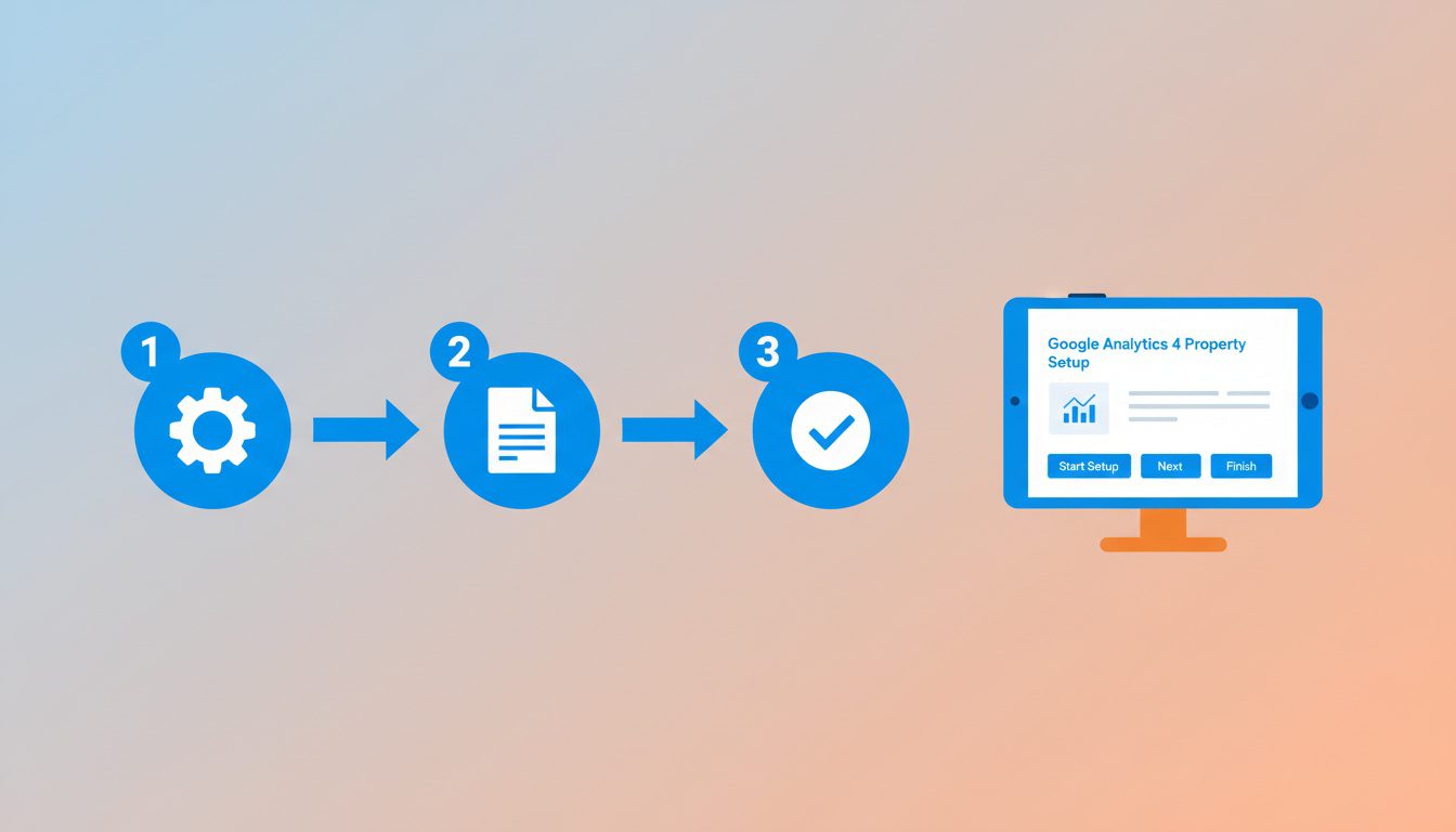 step by step process for creating Google Analytics 4 property for chiropractors