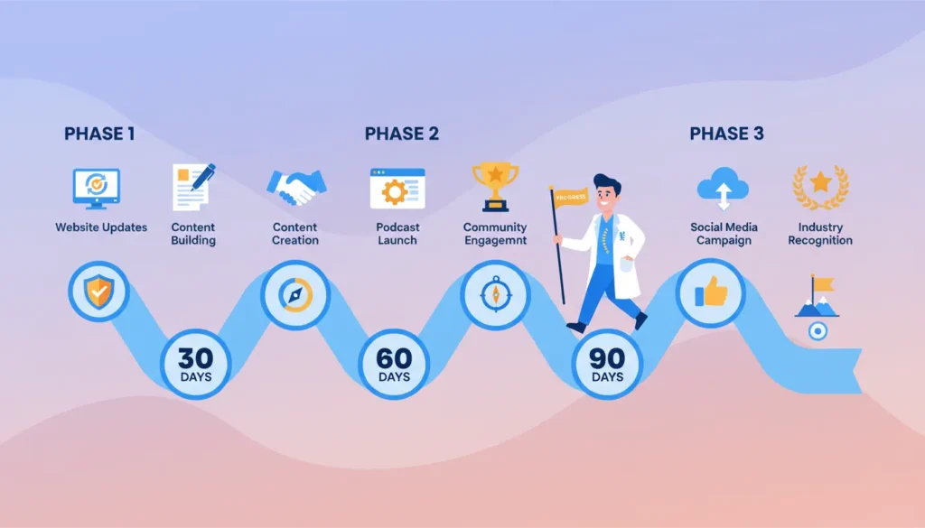 90 day AEO implementation roadmap for chiropractic practices