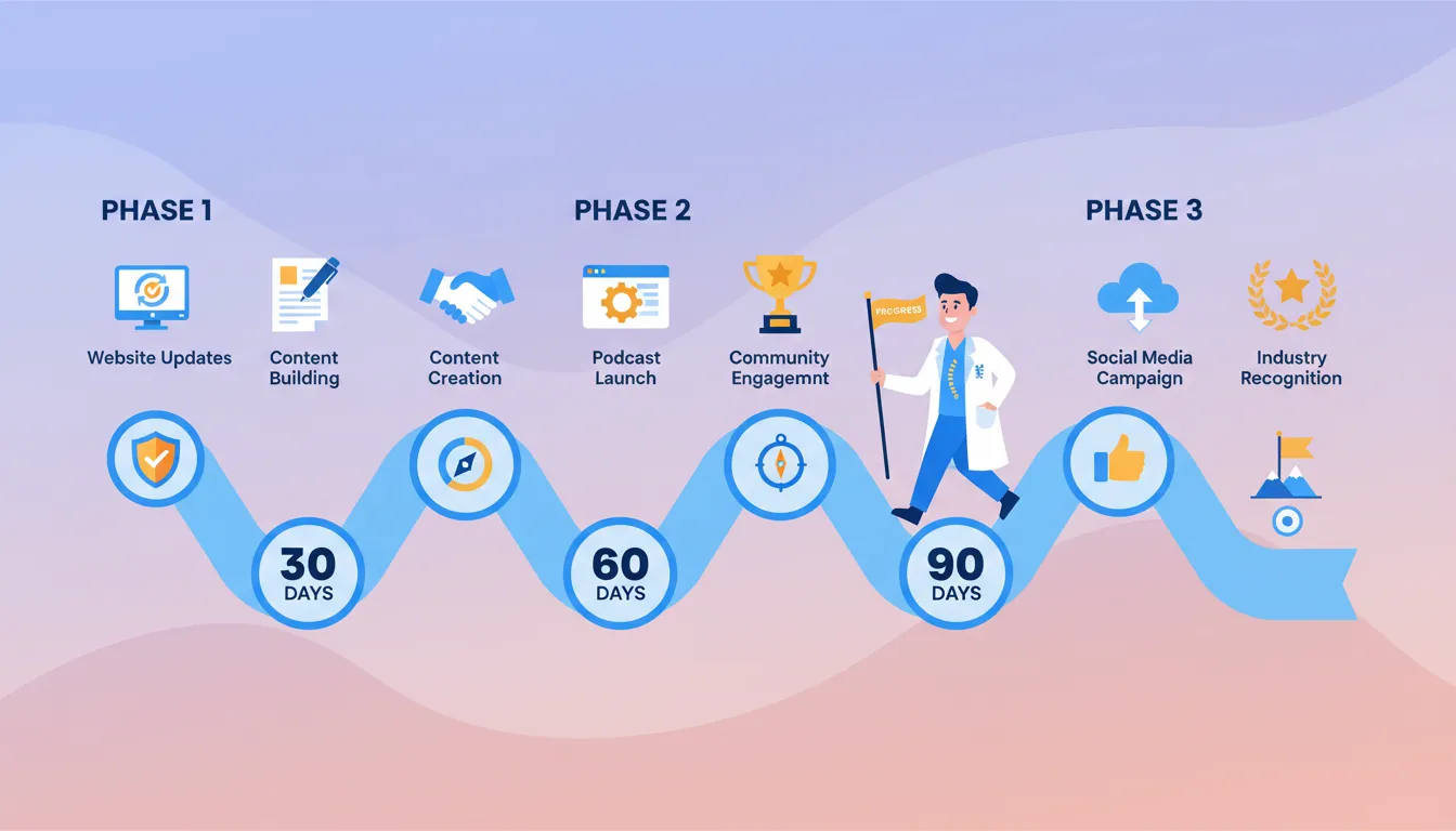 90 day AEO implementation roadmap for chiropractic practices