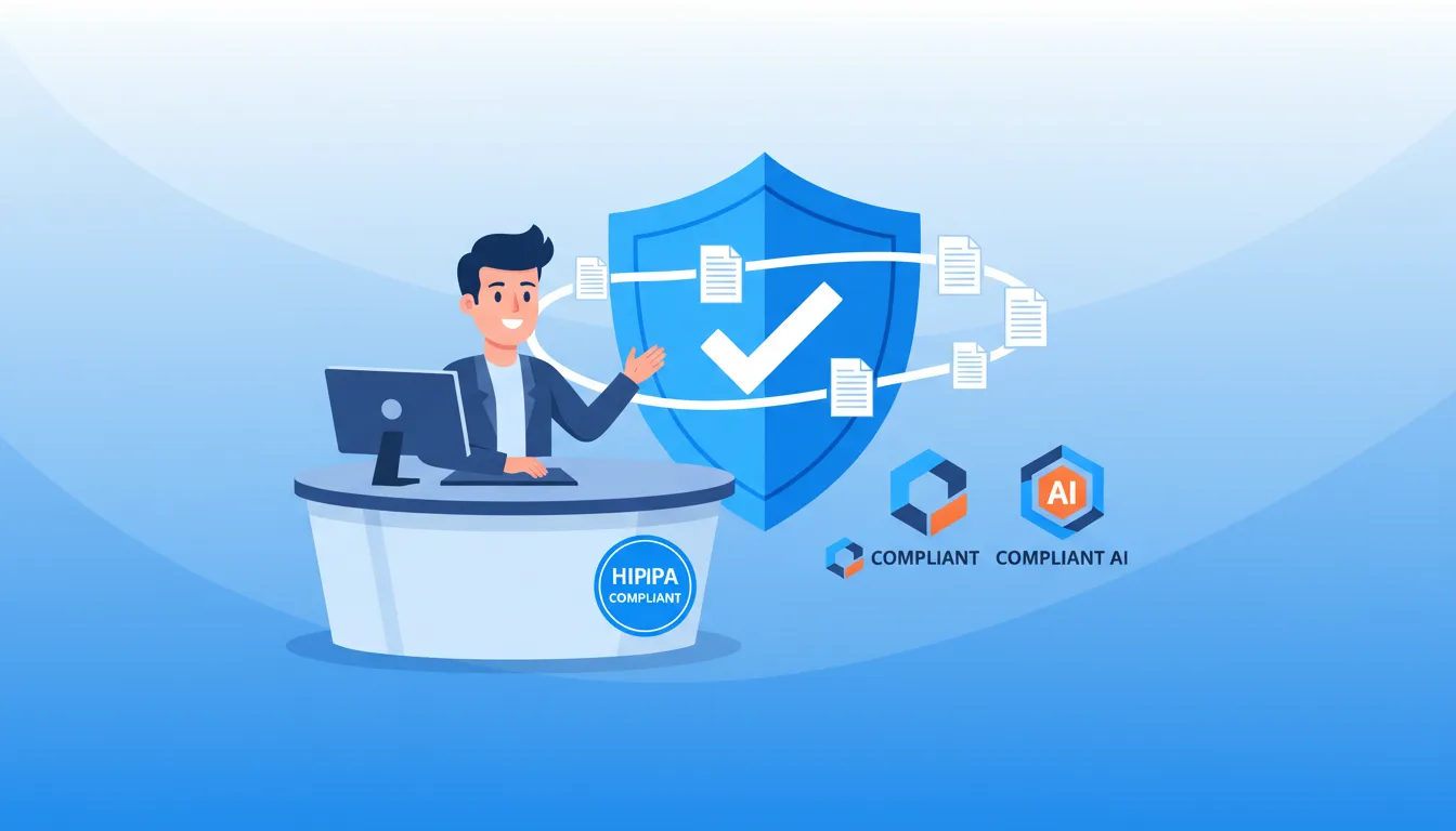 HIPAA compliant AI usage in chiropractic practice with security protection