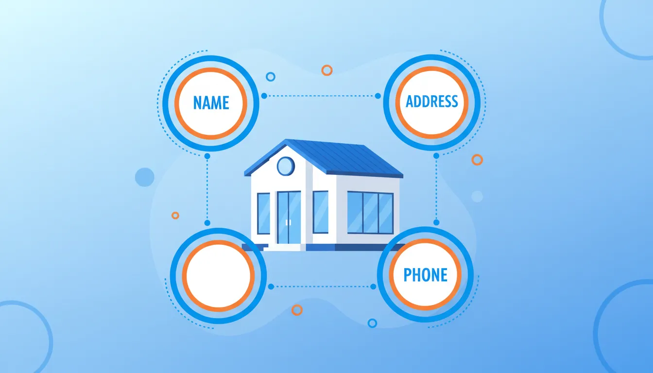 NAP consistency diagram showing name address phone connection for chiropractic practices