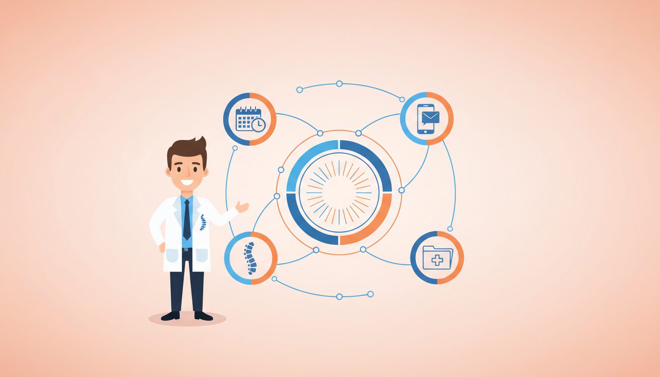 chiropractic CRM hub connecting scheduling SMS and EHR systems