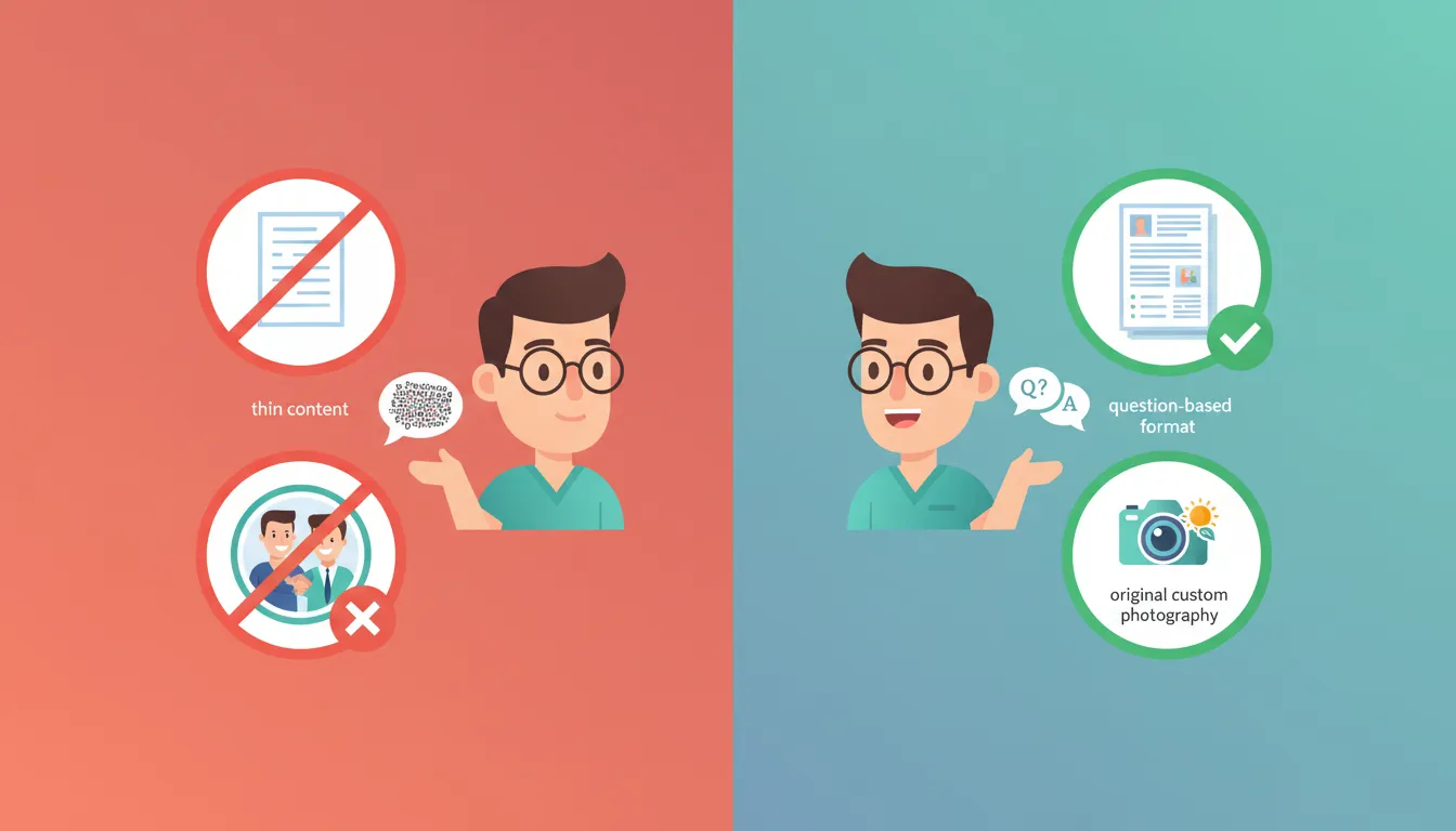 chiropractic blog mistakes to avoid versus best practices comparison