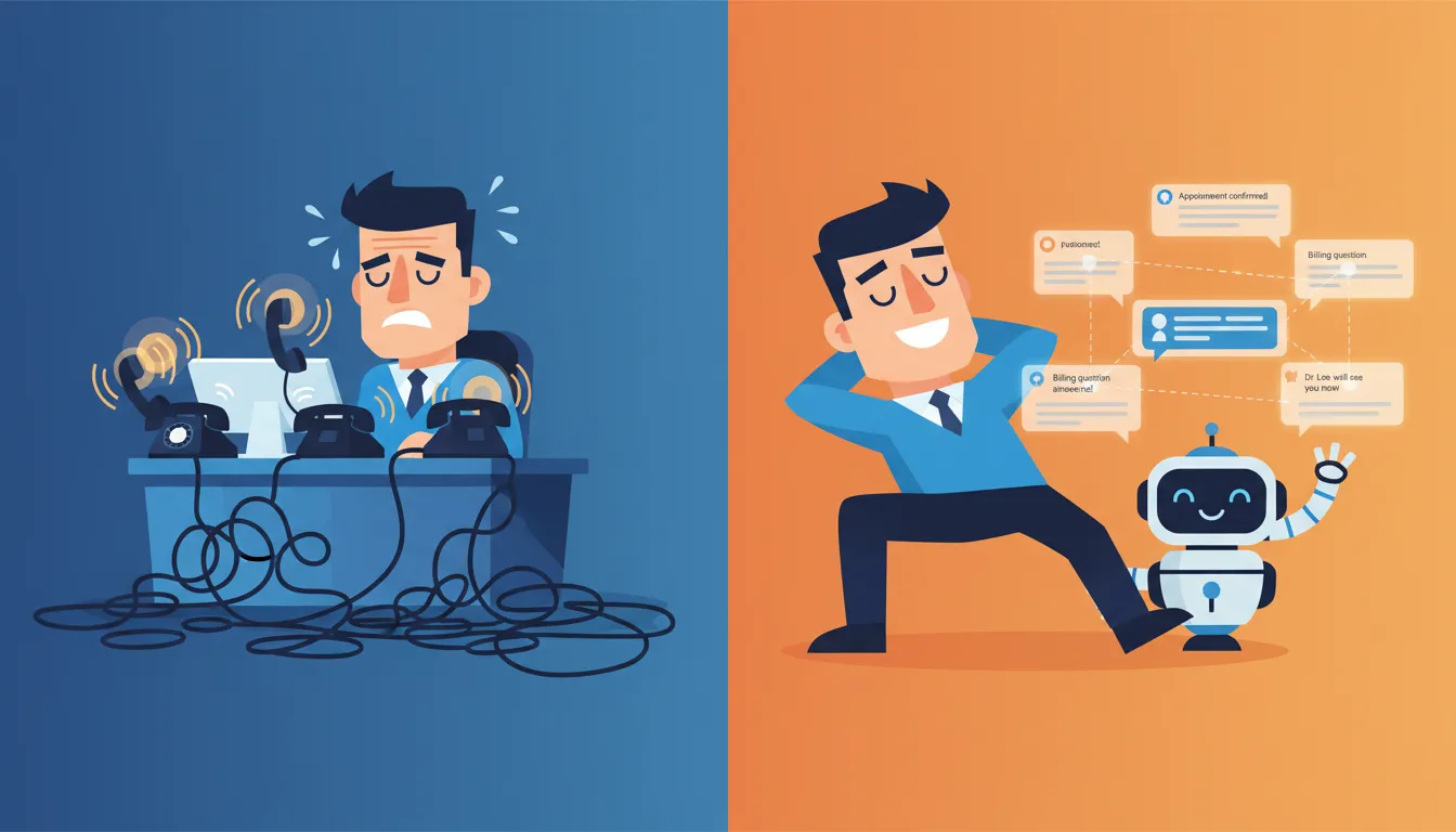 chiropractic practice transformation from busy phones to AI chatbot automation