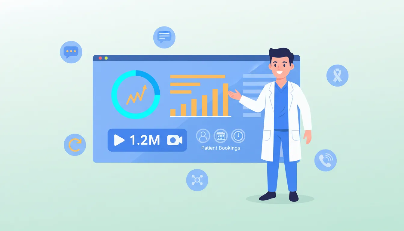 chiropractic video marketing analytics dashboard measuring patient acquisition