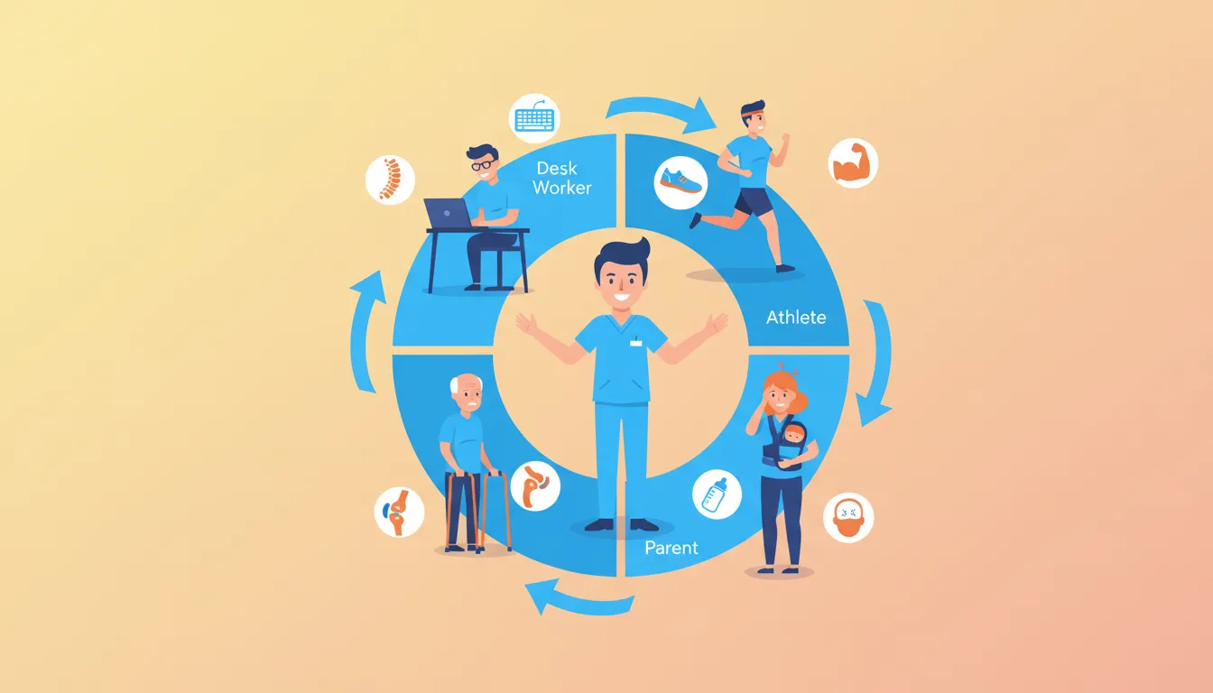 chiropractic wedge strategy diagram showing patient segmentation for targeted advertising