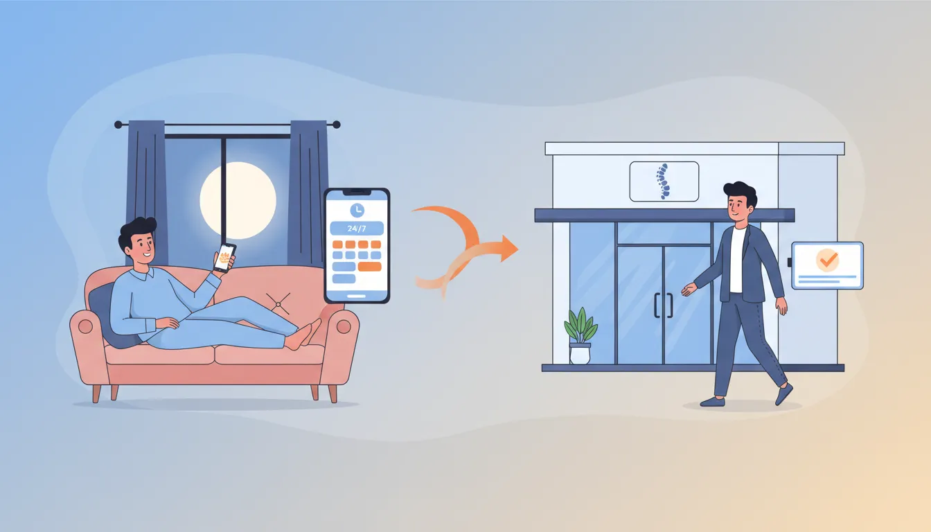 online patient self scheduling for chiropractic appointments anytime booking