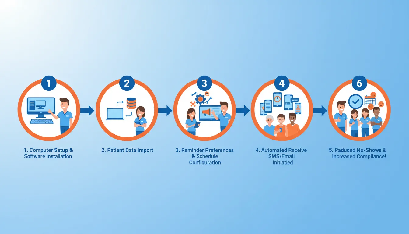 step by step setup process for chiropractic AI appointment reminder system