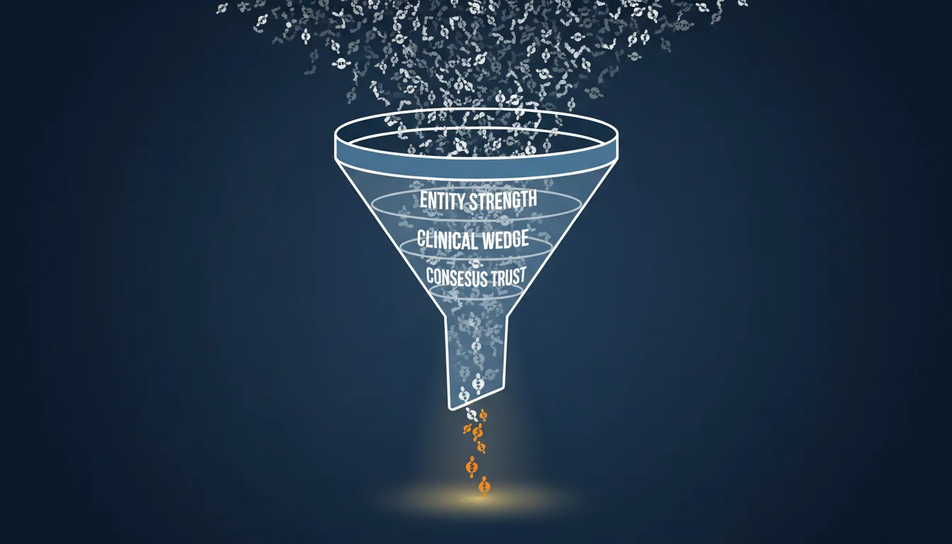 AI visibility funnel showing 1.2% recommendation rate for local businesses