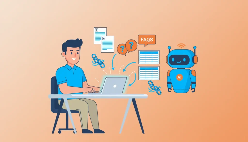 chiropractor creating comprehensive AEO optimized content for AI citations