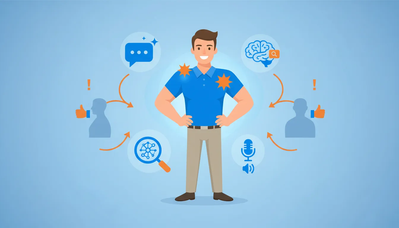 chiropractor positioned as AI authority with citations from multiple platforms