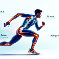 Athlete in dynamic motion showing performance-focused chiropractic care highlighting speed, power, and competitive advantages