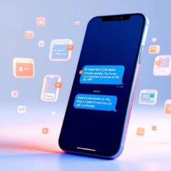 Chiropractic SMS marketing showing appointment reminder text message on smartphone with high engagement rates and instant delivery