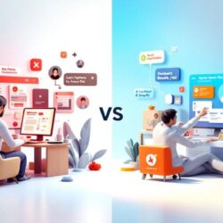 Comparison showing poor booking system losing patients versus excellent system converting visitors to booked appointments seamlessly