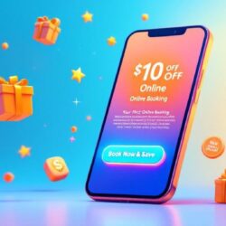 First-time user incentive promotion offering discount for using chiropractic online scheduling software for the first time