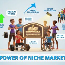 Generic chiropractic marketing creating undifferentiated crowded marketplace where practices compete only on price