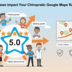 Google reviews and star ratings improving chiropractic practice map ranking