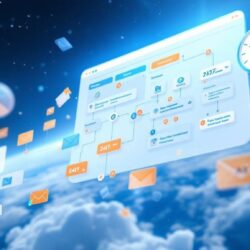 Marketing automation dashboard showing automated workflows for email campaigns, appointment reminders, and patient follow-ups for chiropractors