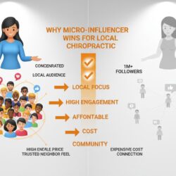 Micro-influencer versus mega-influencer comparison for local chiropractic marketing effectiveness