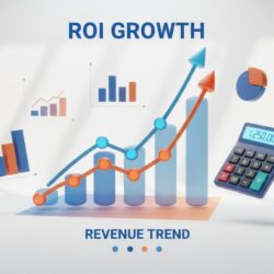 ROI calculation visualization showing positive revenue impact and return on investment from chiropractic marketing automation implementation