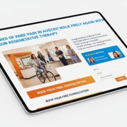 Six essential landing page elements working together to convert visitors into appointment bookings