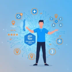 chiropractic clinic entity connected to AI data verification nodes and trust signals