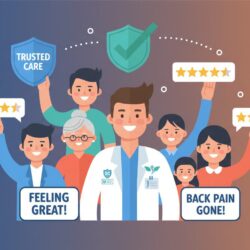 chiropractic trust signals including patient testimonials certifications and five star reviews
