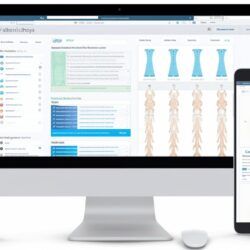 chiropractor software image on imac and iphone